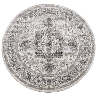 vidaXL Dywan ARBIZU do pomieszczeń i na zewnątrz, vintage, Ø 120 cm