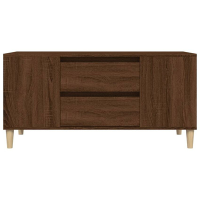 vidaXL Szafka pod TV, brązowy dąb, 102x44,5x50 cm