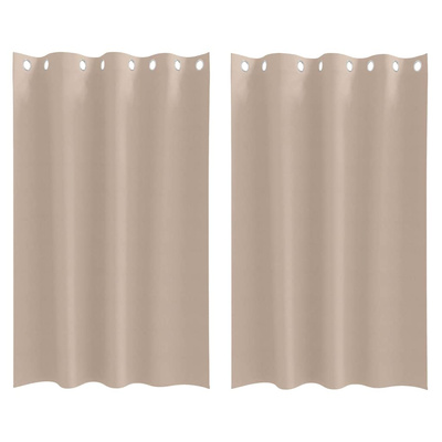 Firany blackout z kółkami 2 pcs Ciemnoszary 175 x 140 cm