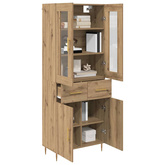 Highboard 2 szt. Dąb rzemieślniczy 69,5 x 34 x 180 cm