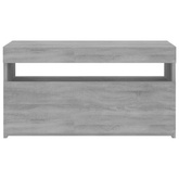 vidaXL Szafka pod TV z oświetleniem LED, szary dąb sonoma, 75x35x40 cm