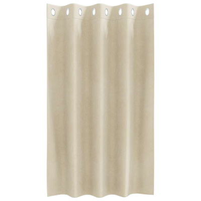 Zasłony zaciemniające 2 pcs Kremowy 140 x 140 cm Aksamit