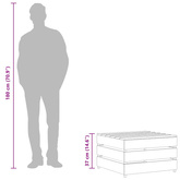 Ogrodowe stoliki z palet, 2 szt., impregnowane drewno sosnowe