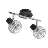 Lampa ścienna candellux oslo 92-61843 listwa e14 czarny/chrom