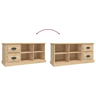 vidaXL Szafka pod TV, kolor dąb sonoma, 102x35,5x47,5 cm