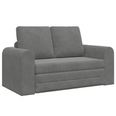 Sofa Bed Ciemnoszary 148 x 71 x 83 cm Aksamit