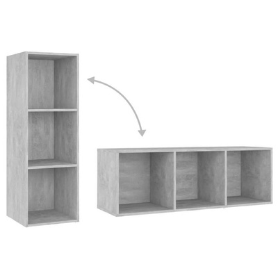 vidaXL Szafka pod TV, szarość betonu, 107x35x37 cm