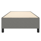 Rama łóżka bez materaca, ciemnoszara, 90x200 cm, obita tkaniną