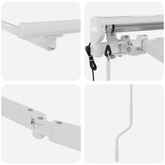 Elektryczna rama markizy składanej Biały 2,5 x 2 m Stal