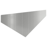 Krawężnik do trawnika 100 x 45 cm Stal srebrny