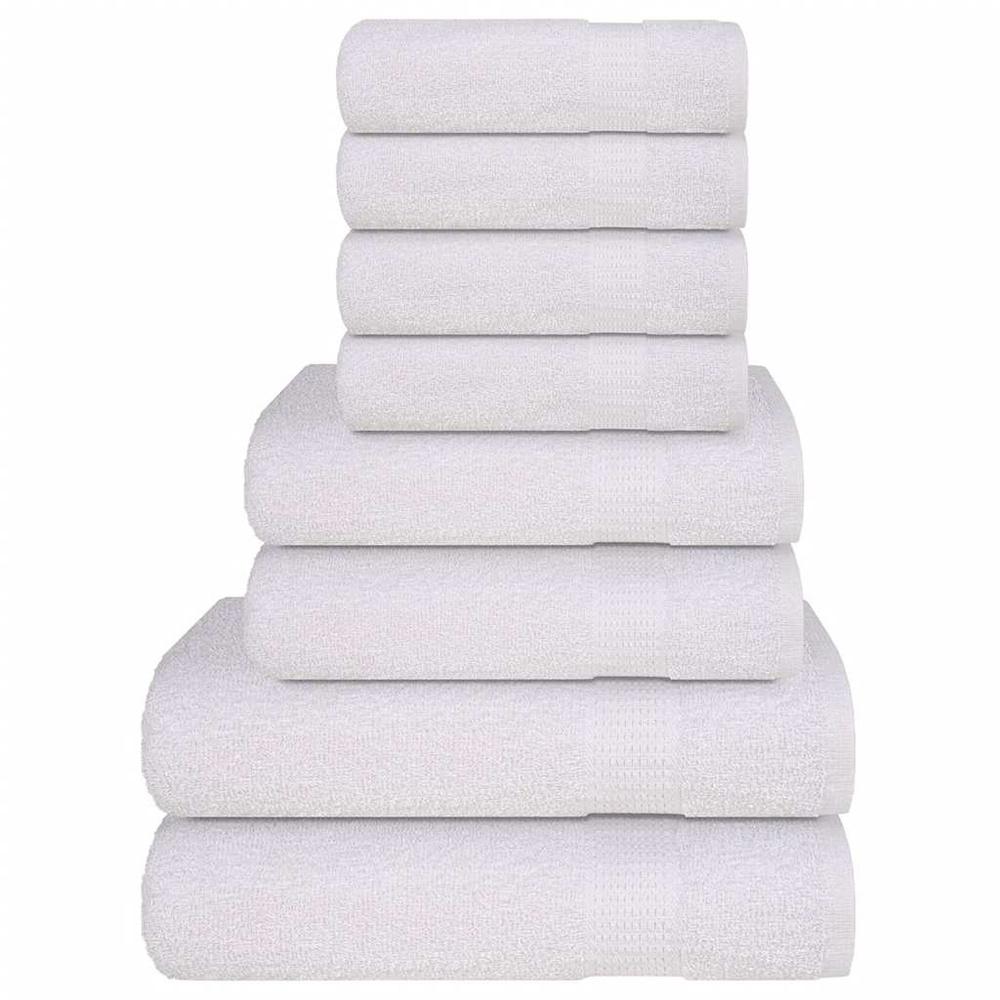 8-cz. zestaw ręczników, FROGN, biały, 360 g/m²