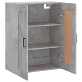 vidaXL Szafka wisząca, szarość betonu, 69,5x34x90 cm model standard