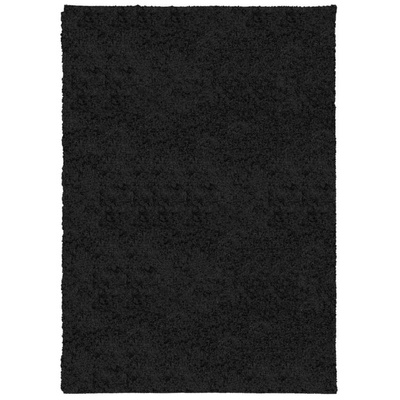 vidaXL Dywan z długim włosiem PAMPLONA, czarny, 120x170 cm