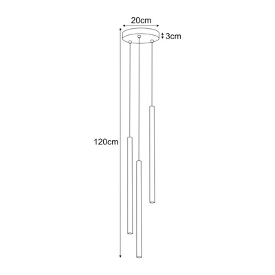 Lampa wisząca K-5836 z serii SUNO