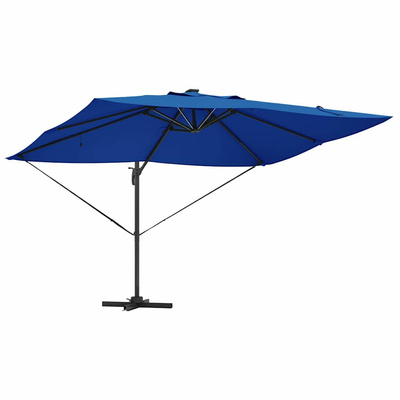 Parasol plażowy 352 x 251 x 265 cm Poliester i aluminium