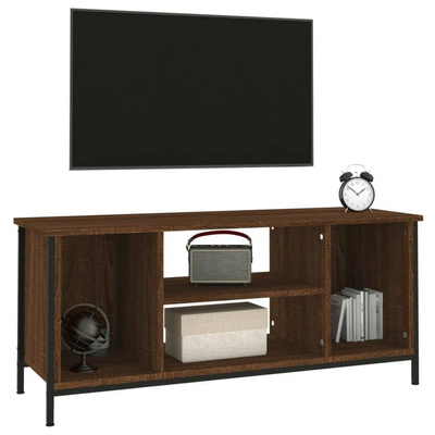 vidaXL Szafka pod TV, brązowy dąb 102x35x45 cm materiał drewnopochodny