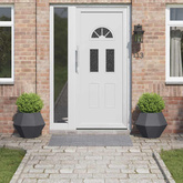 Donica 2 pcs Antracyt 50 x 50 x 40 cm Stal