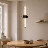 KELLY lampa wisząca złoty 8W LED 2700K klosz bursztynowy+dymiony+bursztynowy