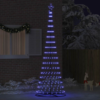 Choinka świąteczna LED z podstawą Niebieski 302,5 cm Metal