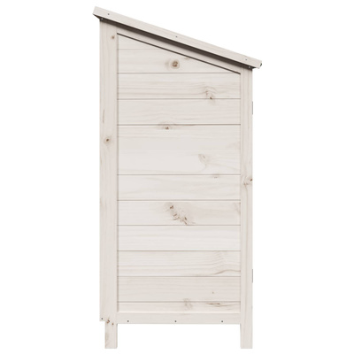Shed ogrodowy Biały 59 x 56 x 113,5 cm Drewno Świerkowe