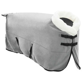Koc dla Koni Całkowity Jasny Szary 125 cm Polarowy fleece