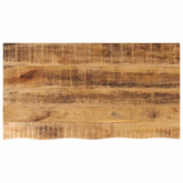 Blat stołu, 110x60x3,8 cm, naturalna krawędź, drewno mango
