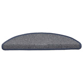 Maty na schody 15 szt. 56x17x3 cm, jasnoszare i niebieskie, półokrągłe