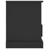 vidaXL Szafka pod TV, czarna, 93x35,5x45 cm, materiał drewnopochodny