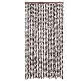 Zasłona przeciwko owadom, brązowo-biała, 100x230 cm, szenil