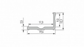 Profil LED LUMINES typ E srebrny anodowany 2,02 m