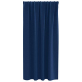 Firany blackout z kółkami 2 pcs Ciemnoniebieski 175 x 140 cm