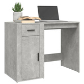 vidaXL Biurko, szarość betonu, 100x49x75 cm, materiał drewnopochodny