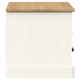 vidaXL Szafka pod TV VIGO, biała, 106x40x40 cm, lite drewno sosnowe