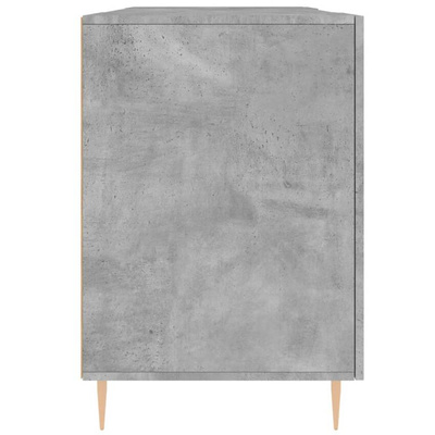 Biurko, szarość betonu, 140x50x75 cm, materiał drewnopochodny vidaXL