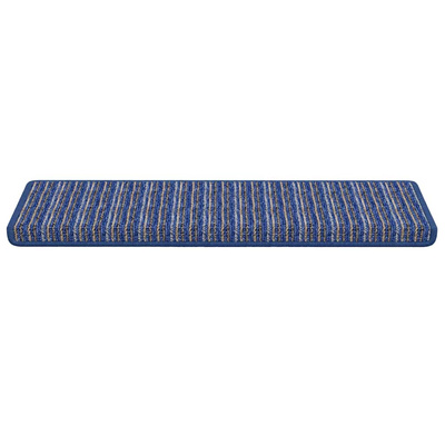 Samoprzylepne maty na schody 15 pcs Niebieski 65 x 21 x 4 cm