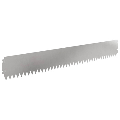 Krawężnik do trawnika 20 szt. 103 x 15 cm Stal srebrny