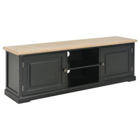 vidaXL Szafka pod TV, czarna, 120 x 30 x 40 cm, drewniana