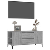 Szafka pod TV, szary dąb sonoma, 102x44,5x50 cm vidaXL