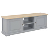 vidaXL Szafka pod TV, szara, 120 x 30 x 40 cm, drewniana