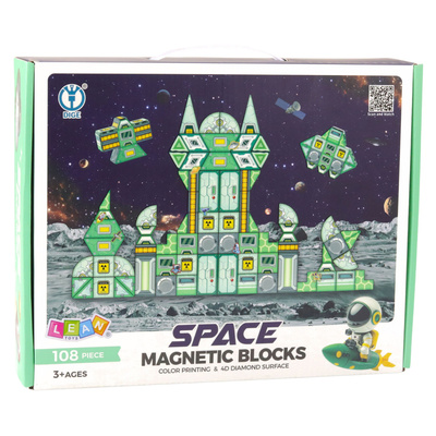 Klocki Magnetyczne Kosmos Stacja Kosmiczna 4D 108el