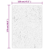 vidaXL Dywan HUARTE z krótkim włosiem, antracytowy, 120x170 cm