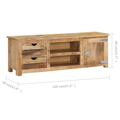 Szafka pod TV, 120 x 30 x 40 cm, lite drewno mango vidaXL