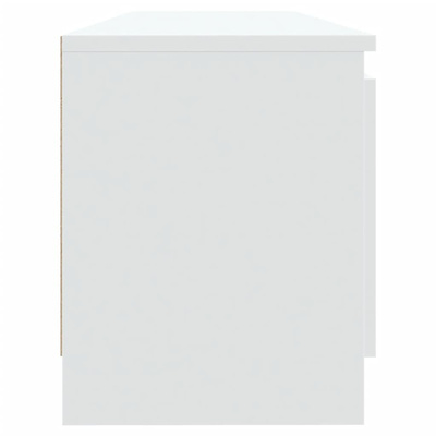 vidaXL Szafka pod TV z oświetleniem LED, biała, 120x30x35,5 cm