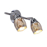 Lampa sufitowa MILTON listwa ze szklanymi kloszami regulowana 2-punktowa do kuchni