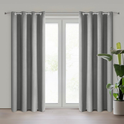 Zasłona Parisa szara 140x250