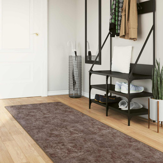 Chodnik dywanowy MARSA Szary 80 x 250 cm Poliester i PVC