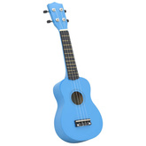 Ukulele sopranowe z pokrowcem, dla dzieci, błękitne, 23