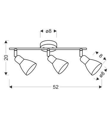 Lampa sufitowa AMCOS lczarna 3x40W E14 bursztynowe klosze  nowoczesna oprawa sufitowa do salonu sypialni