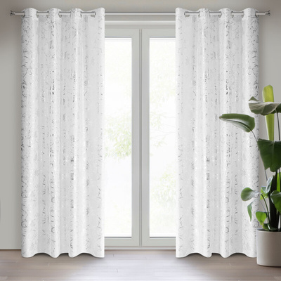 Zasłona Feza biała 140x250