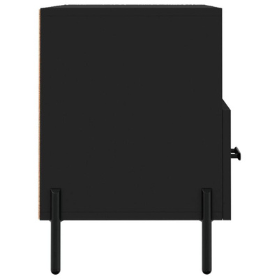 vidaXL Szafka pod TV, czarna, 80x36x50 cm, materiał drewnopochodny wariant 6